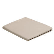 tesco Double Fitted Sheet, Latte