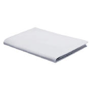 tesco Double Fitted Sheet, White