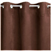 Faux suede unlined Eyelet Curtains 66X54