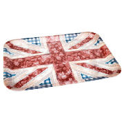 floral Union Jack tray