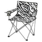 Tesco folding armchair zebra