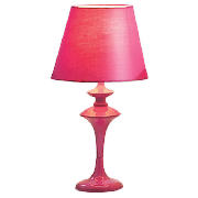 Funky Spindle table lamp fuschia