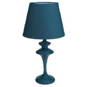 Funky Spindle table lamp Teal