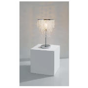 Glass Beaded Drum Table Lamp