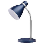 Tesco Metal Desk Lamp Blue