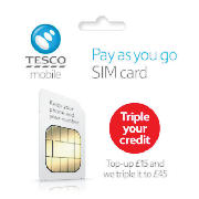 tesco Mobile Pay As You Go SIM