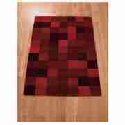 Tesco multi squares rug 150x240cm red