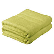 Pair Of Bath Sheets, Lime