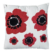 Poppy Cushion Red
