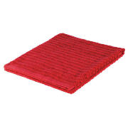 Ribbed Bath Towel Red
