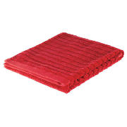 Ribbed Hand Towel Red