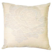 Rose Jaquard Cushion , Natural