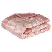 tesco Satin Bedspread Double/King, Pink 200x220cm