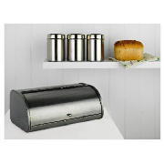 Stainless Steel Cannister and Bread Bin Set