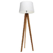 Tesco Tripod Wooden Floor Lamp