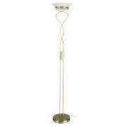 tesco Twisted Floor Lamp, Antique Brass