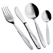 Tesco Wave Stainless Steel Cutlery 16pce