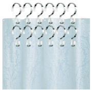 White Damask Peva Shower Curtain & Tesco