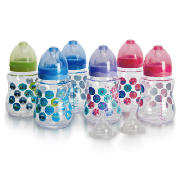 Wide Neck bottle 6 Pack with Teats