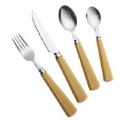tesco wood effect cutlery 16 piece
