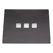 Wooden Square Inset Placemats 2pk