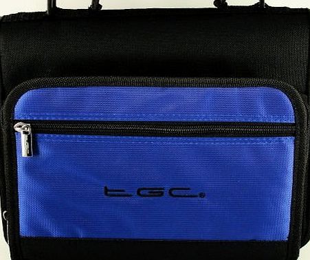 New Blue & Black Shoulder Carry Case Bag for the Philips PD7006B/05 18 cm/7`` LCD Portable DVD Player