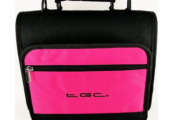 New Hot Pink & Black Shoulder Carry Case Bag for the Philips PD9030/05 23 cm/9`` LCD Portable DVD Player