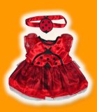 LADY BIRD OUTFIT FITS 15 BUILD A BEAR FACTORY