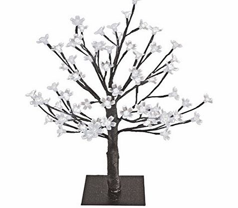 The Benross Christmas Workshop 45 cm Cherry Tree with 48 LEDs Light, White