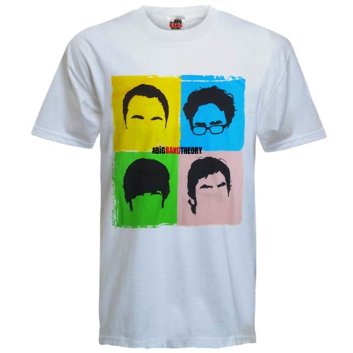The Big Bang Theory Pop Art Sheldon Official Mens New White T Shirt All Sizes