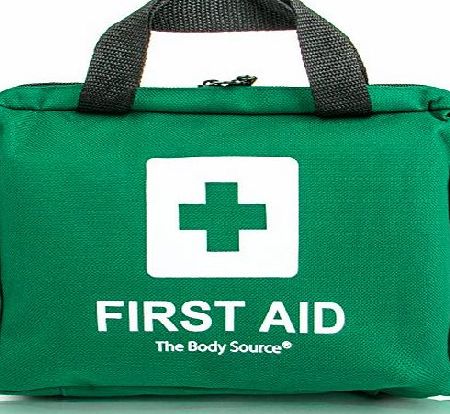 90 Piece Premium First Aid Kit Bag - Includes Eyewash, 2 x Cold (Ice) Packs and Emergency Blanket for Home, Office, Car, Caravan, Workplace, Travel