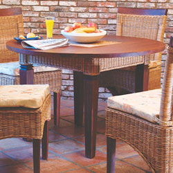 The Cain Collection Roma Cane Dining Table