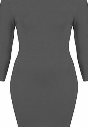 Womens Sexy Mini Party Dress Ladies Long Sleeve Stretch Short Bodycon Top 8-22