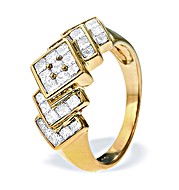 18K Gold Princess Cut Dia Ring (1.50ct)