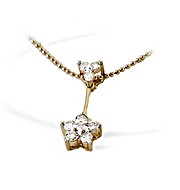9K Gold Diamond Flower Necklace (0.40ct)