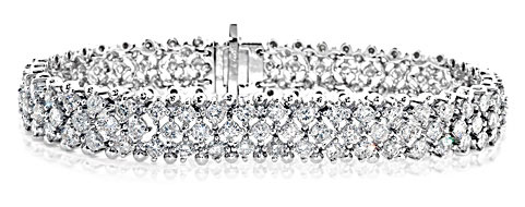 Evening Bracelet 8.33CT Diamond 18KW