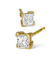 The Diamond Store.co.uk G/Vs Mens Earrings 0.15CT Single Earring Diamond 18KY