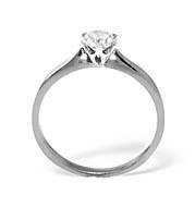 LOW SET CHLOE 18KW DIAMOND SOLITAIRE RING 0.50CT H/SI