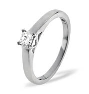 LUCY 18KW DIAMOND SOLITAIRE RING 0.25CT G/VS