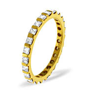 OLIVIA 18KY DIAMOND FULL ETERNITY RING 2.00CT G/VS