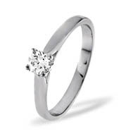 PETRA 18KW DIAMOND SOLITAIRE RING 0.25CT H/SI