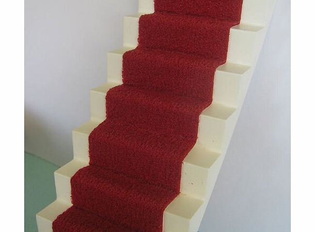 The Dolls House Emporium Cerise SA Stair Carpet