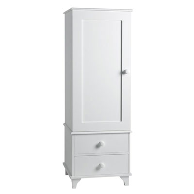 THE DORMY HOUSE Classic Single Wardrobe 2 Drawers Soft Cream One S