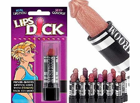The Gadget Channel UK Lipsdick Lips Dick Willy Penis Shaped Lipstick Funny Novelty Womens Ladies Wifes Girlfriends Friends Sisters Mothers Present Gift