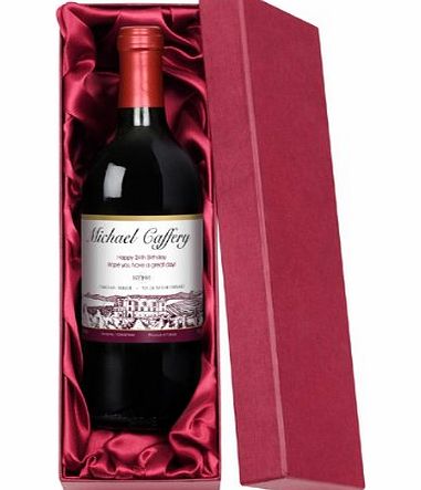 The Gift Experience Personalised Red Wine Boxed