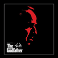 The Godfather Red Face Poster