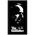 The Godfather White Face Door Poster
