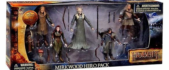The Hobbit Mirkwood Hero Pack (5 figure the journey continues adventure box set)