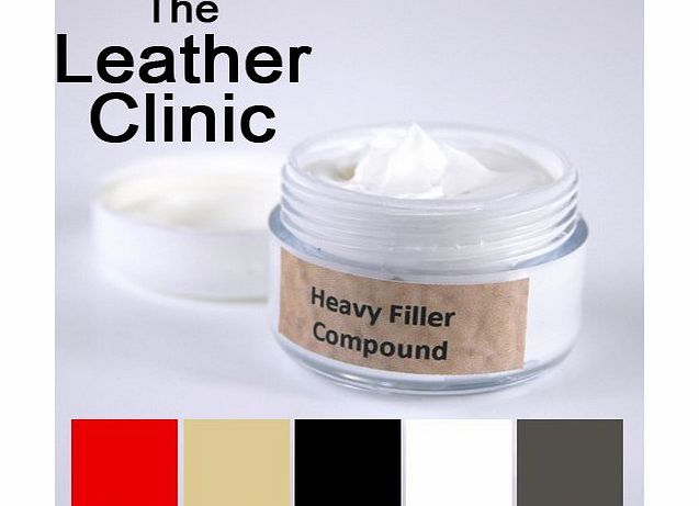 The Leather Clinic Leather Repair Filler Compound for Cracks, Burns and Holes (Dark Brown)