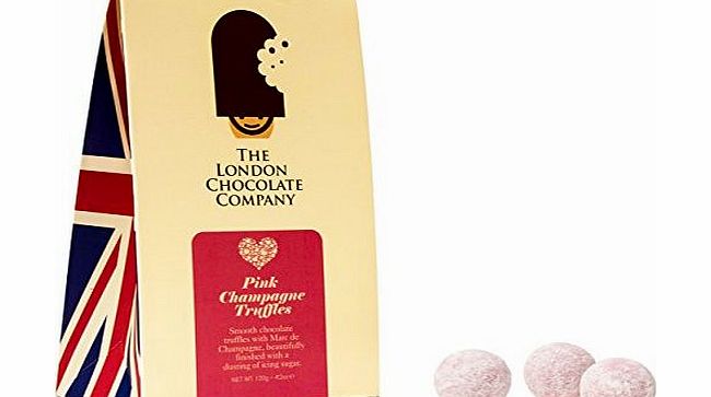 The London Chocolate Company Pink Champagne Chocolate Truffles 120g
